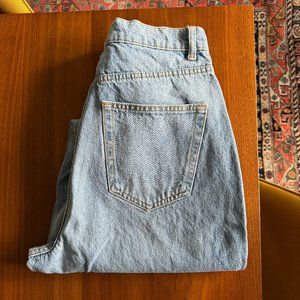 ASOS DESIGN High-Rise Slouchy Mom Jeans in Stonewash 30T